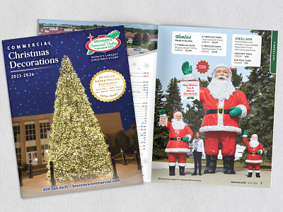 Bronner's Commercial Christmas Decorations Catalog catalog graphic design indesign layout design marketing designer print design