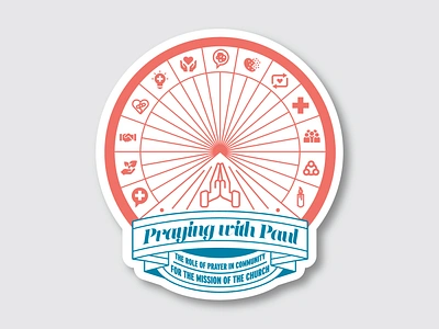 Praying with Paul Branding Kit branding church fair ferris wheel icons prayer sermon summer