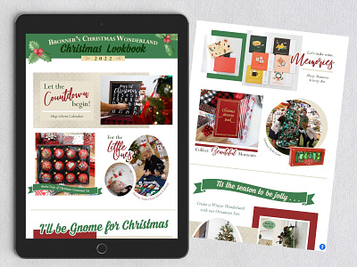 Christmas Digital Lookbook digital design graphic design lookbook photoshop ux design web design