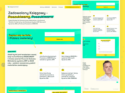 Personal low-code coach landing page Webflow happyaccountant.pl coach colors form graphic design icons landing page lowcode nocode ui ux uxui webflow