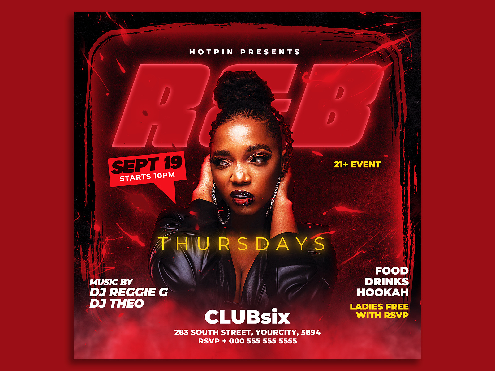 Night Club Flyer Template by Hotpin on Dribbble Night Club Flyer Template by Hotpin on Dribbble