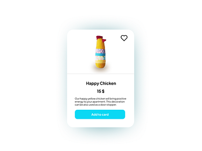 Product card design / UI challenge day #1 challenge chicken design system grid product card ui ui design