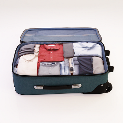 Suitcase 3d model 3d animation branding graphic design
