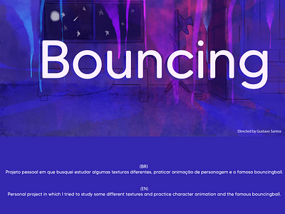 Bouncing after effects animation design de personagem illustrator job motion graphics personagem personal project photoshop