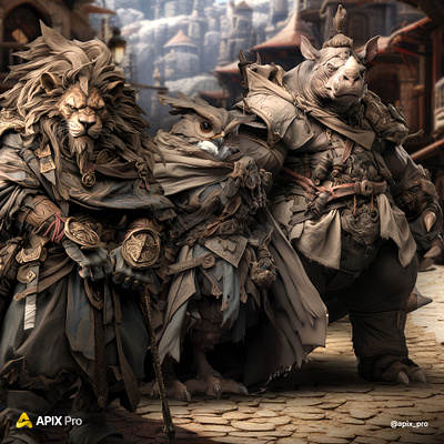 Anthropomorphic Animal Character Design animal animals anthropomorphic apocalyptic character character design characters concept concept art design fantasy game gaming graphic design illustration