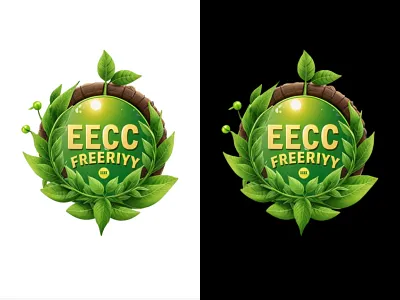 3D Logo design for EECC branding graphic design logo