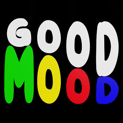 Animation Typographie 3d animation branding good graphic design logo mood motion graphics text texte ui