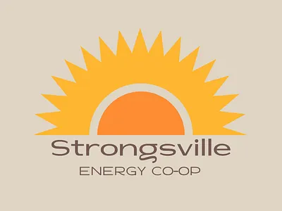 Strongsville Energy Co-Op energy logo sun