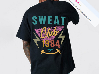 Vintage t-shirt design For my client 90s t shirt design company tshirt design sweat club t shirt design t shirts tshirt design tshirts typography typography tshirt design vector art vintage vintage tshirts