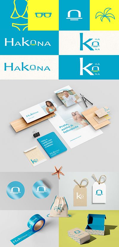 Moda Praia | Hakuna branding graphic design logo