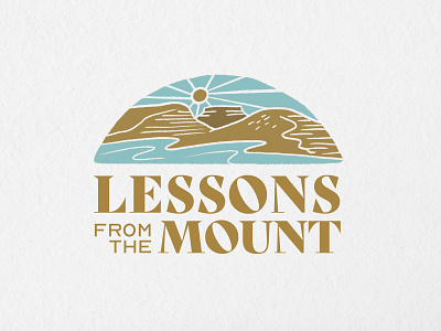 Lessons from the Mount Series Illustration church church design design graphic design illustration illustration art logo mountains outdoors procreate illustration sermon graphic typography