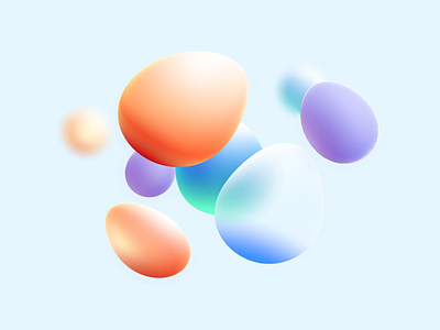 3D blobs 3d animation graphic design spline ui ux