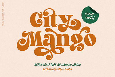 City Mango - Retro Serif Font funky font groovy font hippie font retro font retro groovy font retro serif font retro vintage font vintage font