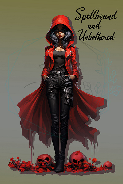 Spellbound & Unbothered art digital fashion halloween illustration