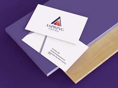 Aspring Wellness Logo and Brand Identity Design brand identity branding coaching design flat health and wellness logo logo design logodesign minimal wellness wellness center wellness coach wellness logo yoga