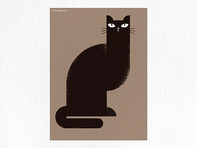 Black Cat graphic design illustration
