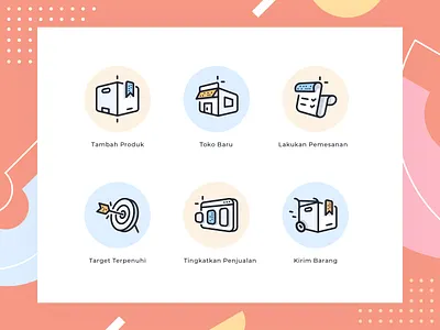 E-commerce icons design application graphic design icon