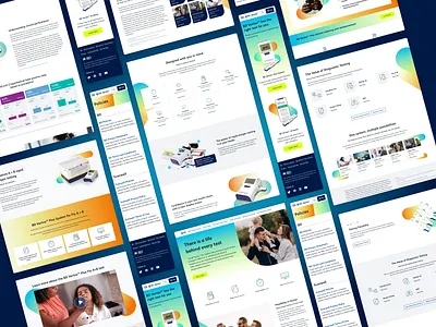 Medical Landing Page adobe experience design design ui ux website