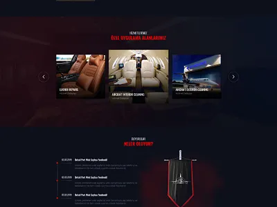 Aircraft Service Website Design - 2019 branding design graphic design ui web design