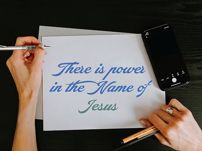 PCM Design Challenge | There is Power in the Name of Jesus art artwork church design design challenge graphic design pcmchallenge prochurchmedia social media typography