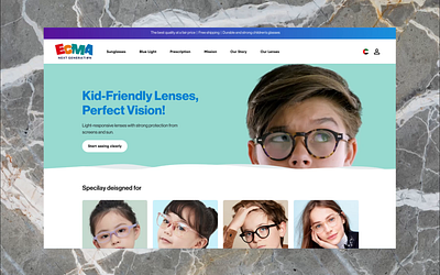 EGMA - Redesign childrenseyewear designprocess designthinking eyeglassshopping eyehealth graphic design kidsglasses kidsvision opticallenses