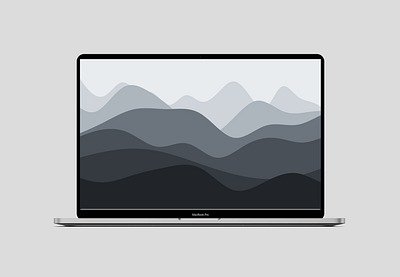 Wavy Backgrounds - Gray graphic design