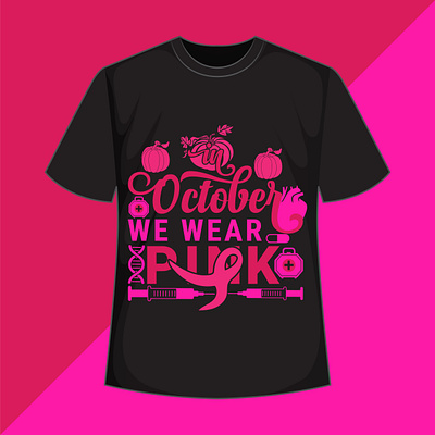 Cancer awareness t shirt design sida