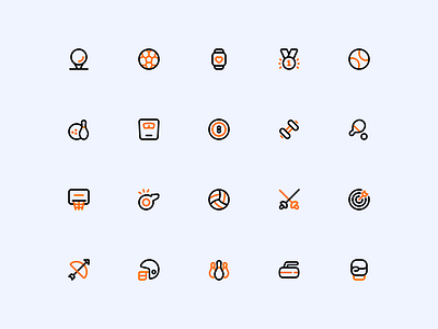 Sport Icon Set app icons flat icons icon icon pack iconin iconography illustration line icons sport sport icon ui icon vector icon