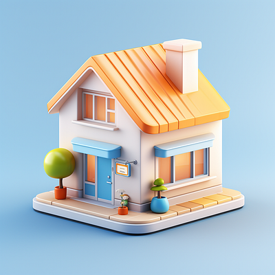 A simple house dall e