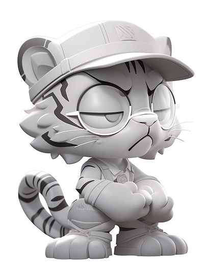 White model tiger dall e