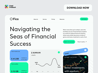 Finance Web Design - Rounded Design Style design hero section home page design homepage modern web modern web design rounded design rounded design style ui uidesign uiux web web design web ui design