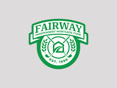 Fairway Golf Badge apparel badge banner branding circle design emblem golf graphic design logo