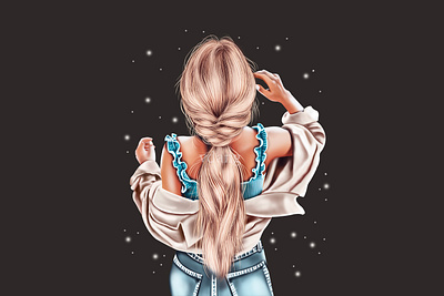 Girl clipart illustration animation art artist autumn clipart digitalpainting draw girl graphic design illustration ui