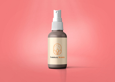 LUMINARA BEAUTY branding cream graphic design logo