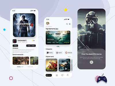 Gaming App Concept animation app conceot gaming app concept graphic design ui ux