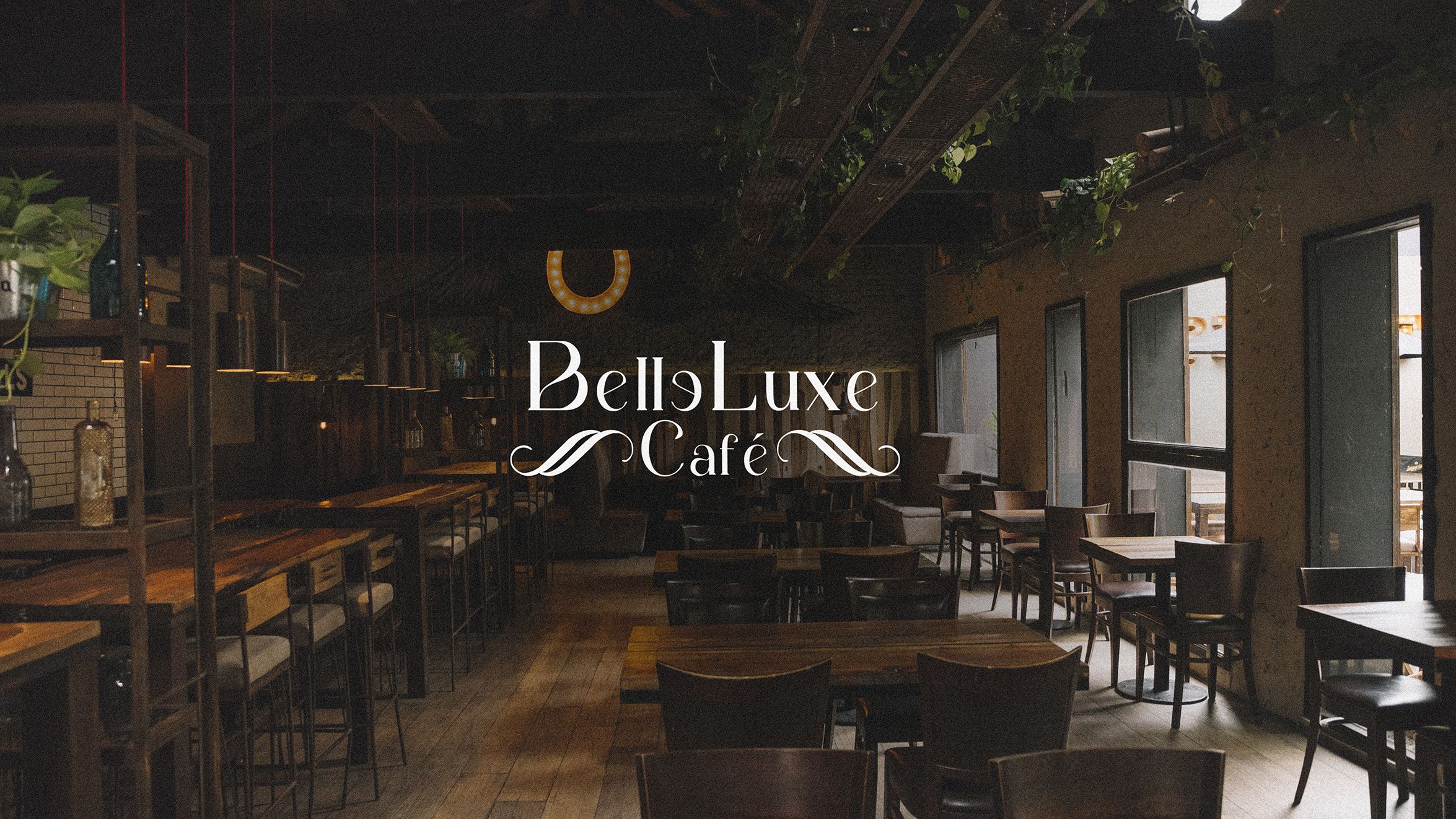 Belle Luxe Café branding graphic design logo