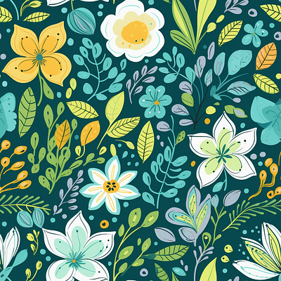 Floral pattern3 graphic design illustration pattern