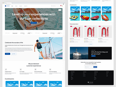 GARUDAZ - Boat Ecommerce and Company Profile app branding company company profile responsive ui ux web