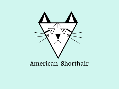 Simple Logo Cat graphic design logo