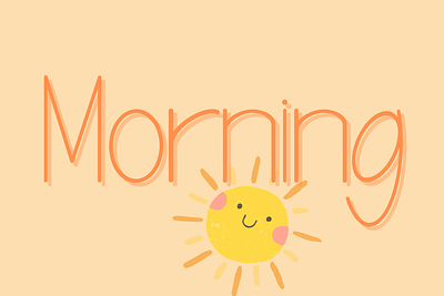 Morning fonts canva font self fonts morning sunshine typography