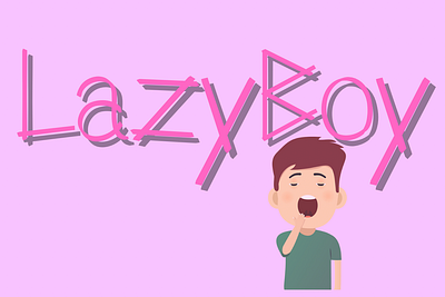 LazyBoy fonts canva chill out font self fonts lazy lazyboy typography