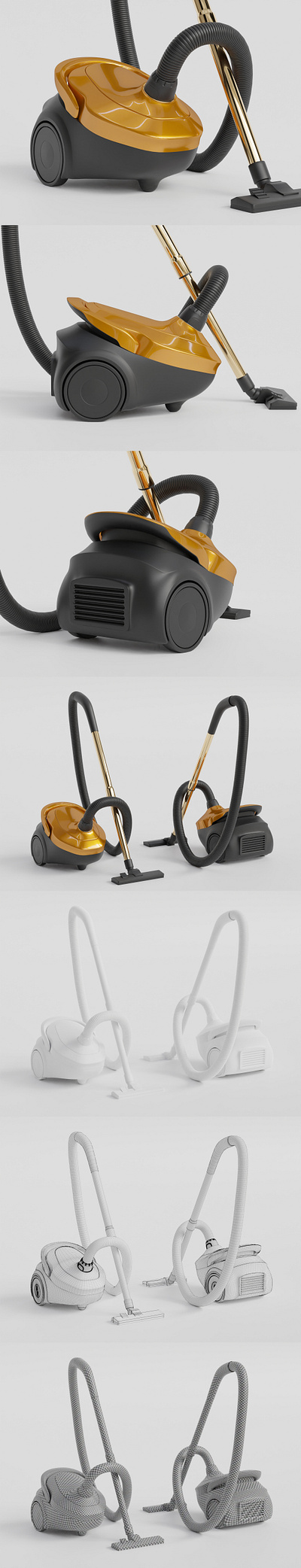 3D Modeling of Vacuum Cleaner 3d modeling modern render vacuum