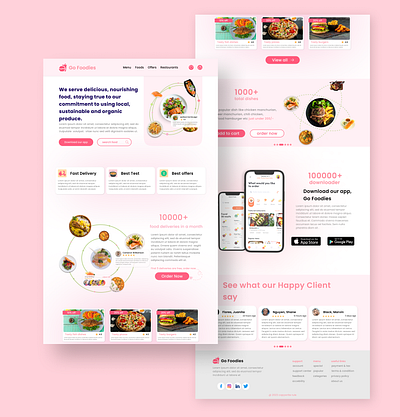 food website ui design 3d app appdesign attractive branding colorful creative css easytocode food foodapp foodwebsite graphic design html logo trending ui ux webdesign websitedesign