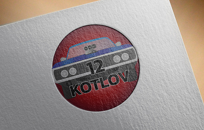 Logo car service "12 KOTLOV" branding graphic design illustrator logo logotype