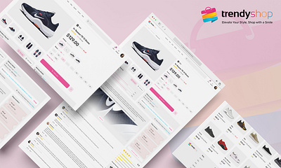 Trendy Shop e-commerce e commerce e commerce uiux e commerce website online store online store concept product design web design