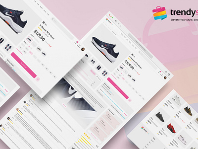 Trendy Shop e-commerce e commerce e commerce uiux e commerce website online store online store concept product design web design