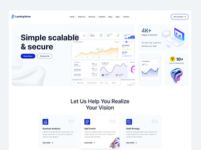 Saas landing Page app clean figma illustration minimal mugli saas themeforest ui webdesign website