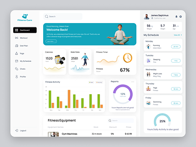 Fitness Dashboard 3d icon 3d illustration admin admin dashboard charts color dashboard ui dashboards design figma figma design fitness fitness dashboard graph icon illustration logo ui uiux webapp