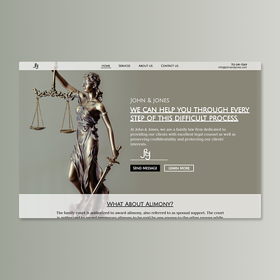 Concept Lawyer Website Design branding design lawyerwebsite professional ui ux web web development webdesign