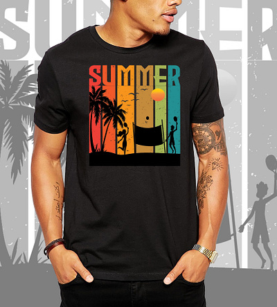 Summer T shirt Design branding design graphic design illustration logo sports t shirt design t shirt vector